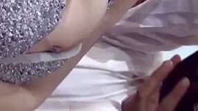 Voyeur captures downblouse action in public