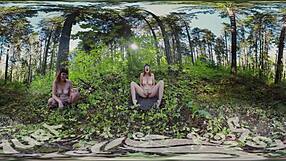 Giggly Sosha Yanks Her Hairy Beaver to Intense Orgasm Outdoors