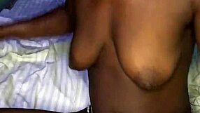 She fingers her tight pussy alone, watching intently