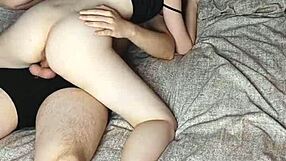 Horny STEPSISTER FUCKS MY FAT COCK!