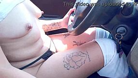 latina taxista strips naked during wild car ride