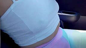 latina taxista strips naked during wild car ride