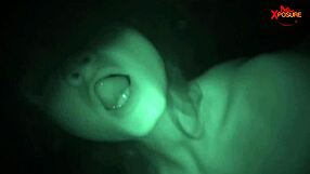 OLD MAN FUCKS YOUNG GIRL IN NIGHT VISION POV WITH HARDCORE BLOWJOB