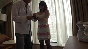 Bound Japanese babe endures intense humiliation play