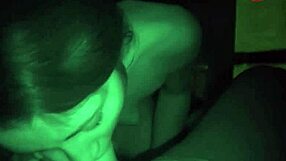 OLD MAN FUCKS YOUNG GIRL IN NIGHT VISION POV WITH HARDCORE BLOWJOB