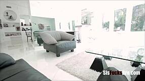 Sad Step Sister Passes Intense Dick Resistance Test with Blowjob Skills