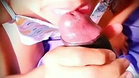 Latina babe licks pussy with big ass tease