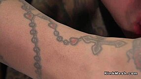 A guy gets worshipped and fucked by shemale