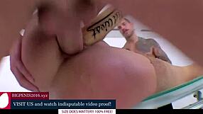 Blonde and Redhead Young Girls with Big Tits Take Monster Cocks in Anal Threesome Gangbang