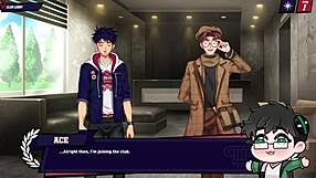 athletic jock swims in cum