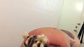 Naughty Neighbor Visits For Intense Blowjob And Deepthroat On Interracial Cock