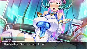 holy armored princess elementia in anime solo scene