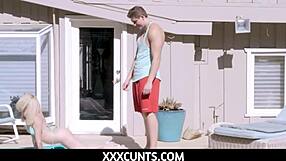 slut teen gets wild until she squirts in an intense session with me