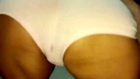 Brunette twerks wildly in class, soaking her panties