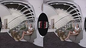 Watch this shaved brunette masturbate in taboo pov!