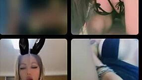 Instagram girls connect with friends through webcam chats