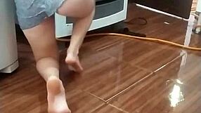 Amateur Employee Caught Washing Stove Naked Fetish