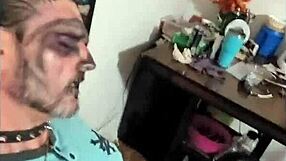 In this gay encounter, two men in lingerie indulge in oral pleasure with a massive cock, one acting as the slutty whore.