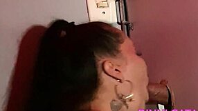 Brazilian Milf Sucks Multiple Cocks at Private Swing Club