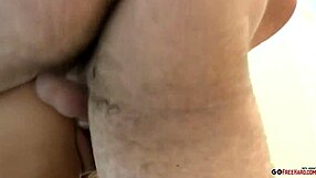 Gwenanie feels intense pleasure in anal sex in the kitchen hd