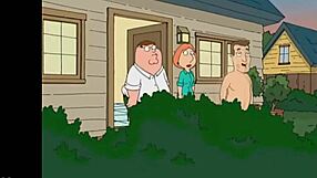 Naked family guy loves the outdoors