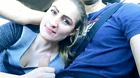 Married Friend Gives Blowjob After Work Ride