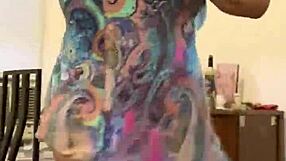 Anna Maria Mature Latina Flaunts New Sundress Seductively.