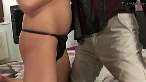 hey, this busty blonde wife gives an amazing blowjob with her huge natural tits