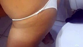 Colombian Sister-In-Law Shows Intimate Parts In Bathroom