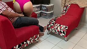 my peruvian stepsister cleans the house and i cant stop thinking about her big ass and solo desires.