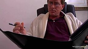 Blonde Enjoys Anal With Mature Guy