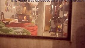 My Curvy Mexican Aunt Forgets To Close Curtains After Shower