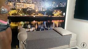 Rebecca Santos brings the whole family for hardcore anal fun.