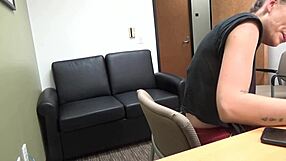 zelda's rough casting on sofa turns wild in first interview main scene!