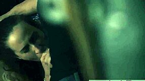 Teen bound in alley gets tits milked by Bruno