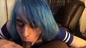 Young white twink gets penetrated by a big black cock