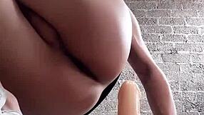 Twink mounting dildo with toys in gay fun 😈