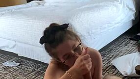 A blonde with large tits for some reason has her soul taken by a giant penis