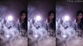 This POV video features small girl with big black cock