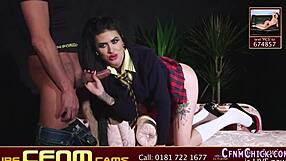 i humiliated the clothed brit with a facial cumshot