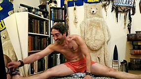 I am a male cosplayer practicing yoga with max shenanigans in homemade gay videos as an amateur.