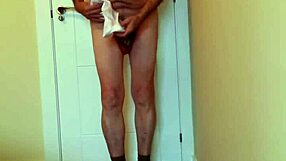 The photos shown below depict a crossdresser known as Marina dressed in sissy chastity and lingerie