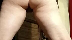 Busty Camgirl In Grey Fingers Her Tight Ass On Homemade Webcam