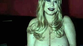 patriotic bbw celebrates with cum on huge natural tits