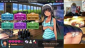 Chatting with a catgirl in the park from huniepop uncensored