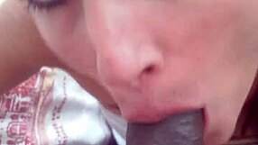 Sofie Marie's POV blowjob on big black cock