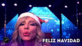 esperanza celebrates christmas nude in sexy outfit