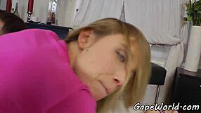 Assfucked Teen Rocks Reverse Cowgirl Pose. Her Gaping Hole Takes It Deep in Heels.