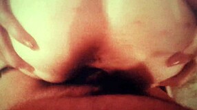 Amateur gets bent over for doggystyle POV spreading
