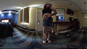 Scarlett Storm Undresses And Strips In VR Shower